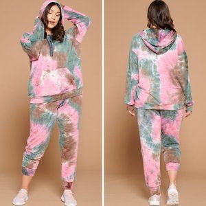 tie dye jogger set